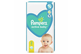 Pampers Scutece Active Baby, Marimea 2 Mini, 4-8 kg, 64 bucati