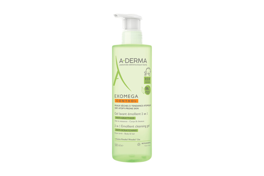 Exomega Control Gel spumant 2 in 1, 500 ml, A-Derma
