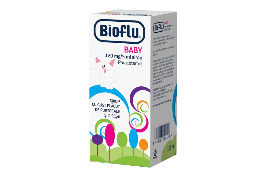 Bioflu pentru Baby 120 mg, 5 ml, Biofarm