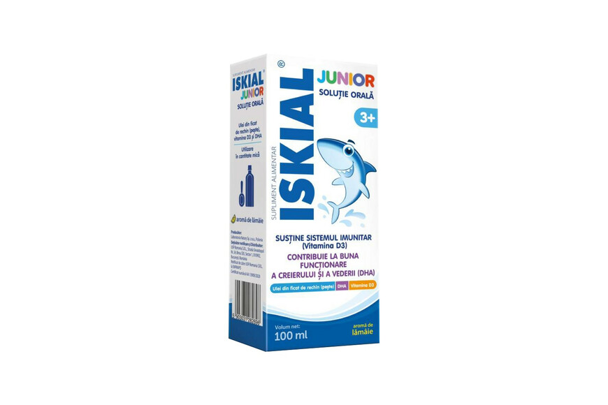 Iskial Junior, 100 ml solutie orala, 3 ani+, UPS Romania