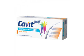 Cavit pentru Adulti Multivitamine Caise, 20 tablete, Biofarm