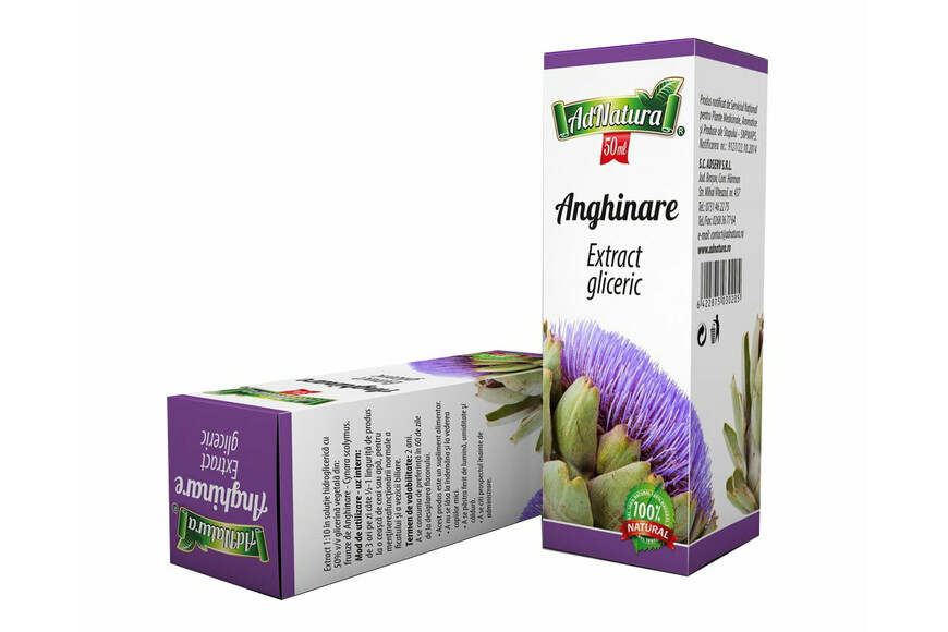 Extract Gliceric Anghinare 50ml, Ad Natura