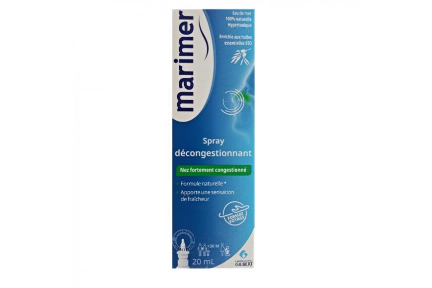Marimer Spray nazal decongestionant cu uleiuri esentiale, 20 ml, Gilbert