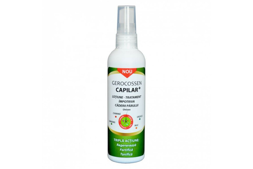 Lotiune tratament impotriva caderii parului Capilar+, 125ml, Gerocossen