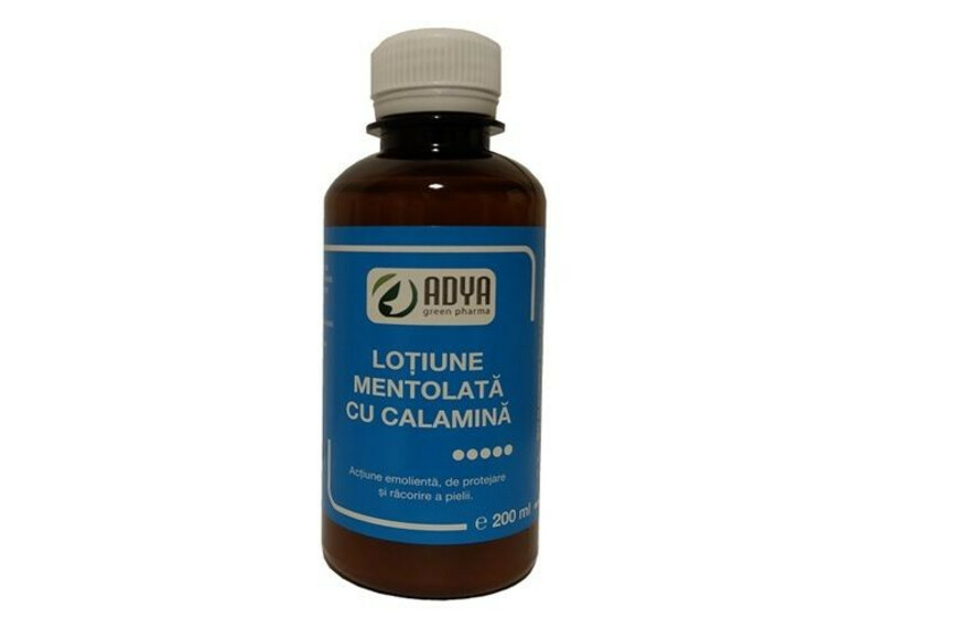 Lotiune Mentolata Cu Calamina 200ml Adya