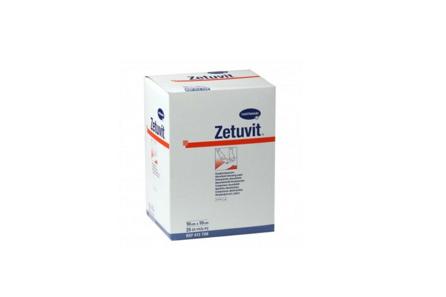 Zetuvit Compresa Sterila 10 X 10cm X 25 bucati, Hartmann