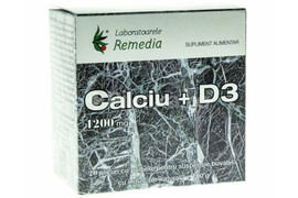 Calciu + D3 1200mg, 20 plicuri, Lab Remedia