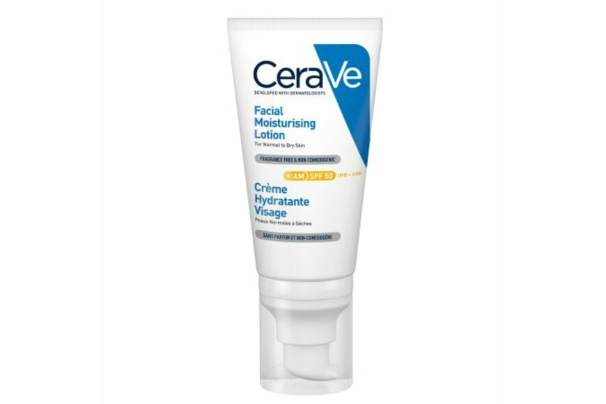 Crema hidratanta pentru ten normal-uscat cu SPF 50, 52 ml, CeraVe