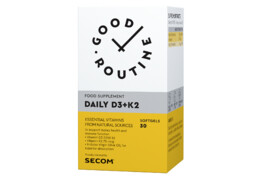 Daily Vitamina D3 + K2, 30 capsule moi, Good Routine