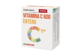 Vitamina C 600 Entero, 30 cpasile, Parafarm
