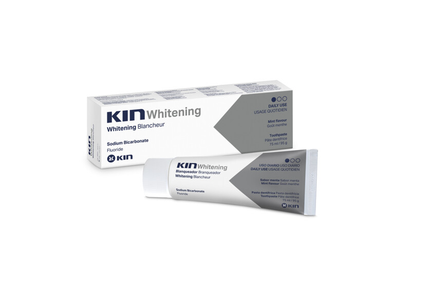 Pasta de dinti pentru albire progresiva Kin Whitening, 75 ml, Laboratorios Kin