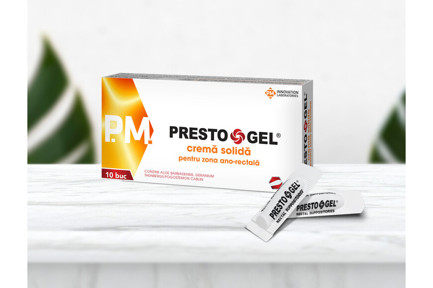 Prestogel Supozitoare, 10 bucati, Dan Pharm