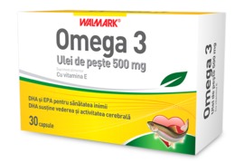 Omega 3 ulei de peste 500 mg, 30 capsule, Walmark