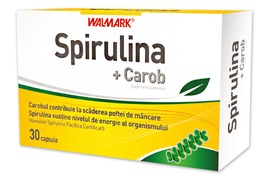 Spirulina + carob, 30 capsule, Walmark  
