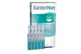 XanterNet gel oftalmic 0.4 ml, 10 flacoane monodoza, Sifi 