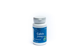Calciu 500 mg Plus Vitamina D, 30 comprimate, Pharmex