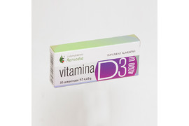 Vitamina D3 4000, 30 comprimate, Remedia
