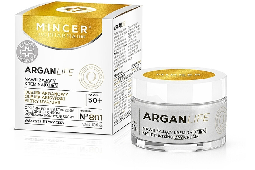 Crema de zi hidratanta Arganlife, 50ml, Mincer Pharma