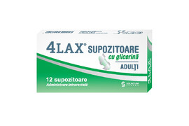 Supozitoare cu glicerina pentru adulti 4Lax, 12 bucati, Solacium Pharma.
