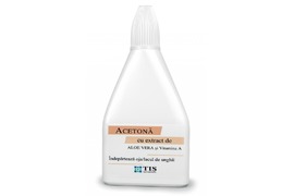 Acetona cu extract de aloe vera si vitamina A, 60 ml, Tis Farmaceutic