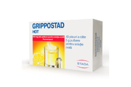 Grippostad Hot, 600 mg/plic, 10 plicuri, Stada