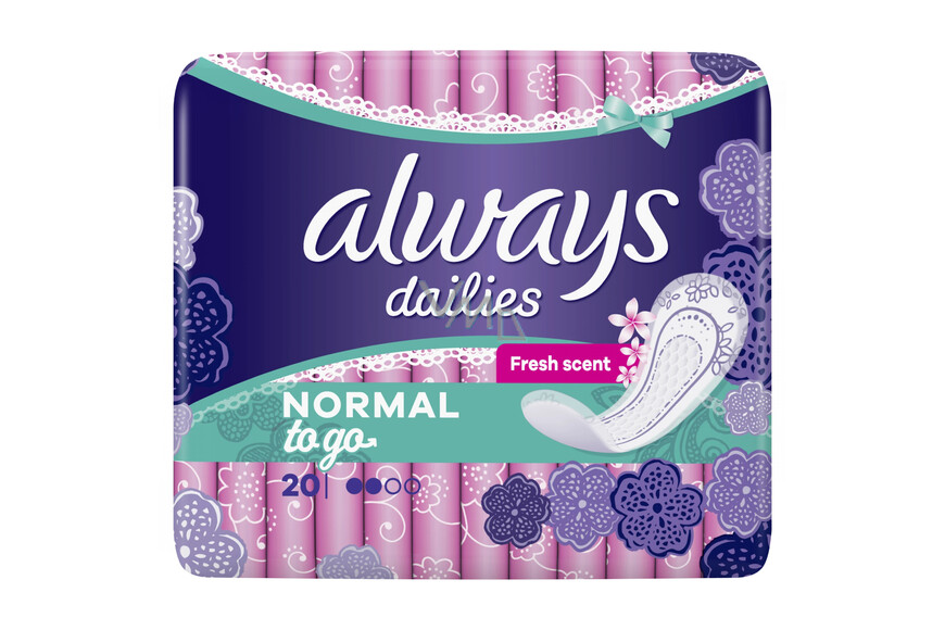 Always pantyliners single wrap, 20 bucati