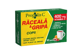 Propolis C raceala si gripa adulti, 10 plicuri, Fiterman Pharma