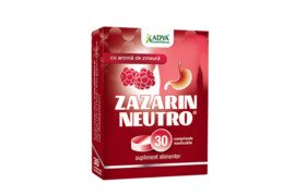 Zazarin Neutro cu aromă de zmeură, 30 comprimate, Adya Green
