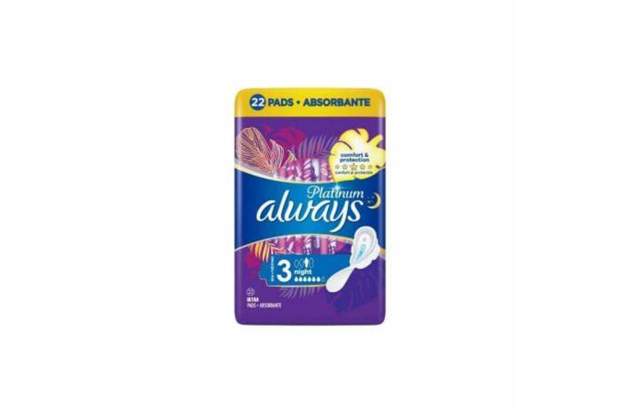 Absorbante Always Platinum Night, 22 bucati, P&G