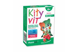 KityVIT vitamine pentru caile respiratorii 6+, 40 comprimate masticabile, PharmA-Z