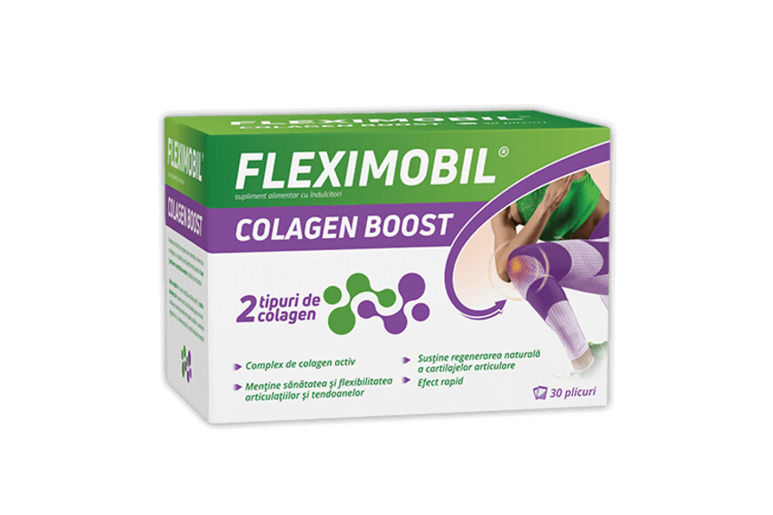 Fleximobil Colagen Boost, 10 plicuri, Fiterman
