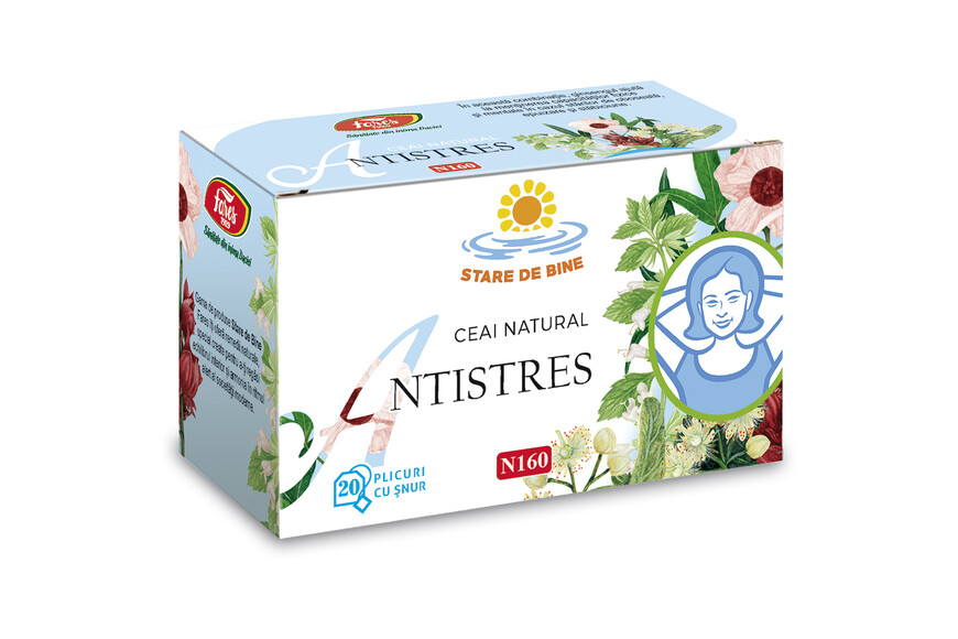 Ceai antistres, N160, 20 plicuri, Fares