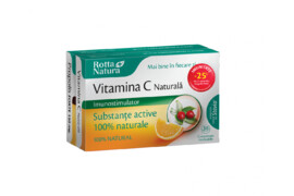 Vitamina C naturala extract din macese, 30 comprimate, Rotta Natura