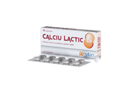Calciu Lactic, 20 tablete, Hyllan