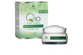 Crema antirid de noapte Q10, ceai verde si complex mineral energizant, 50 ml, Cosmetic Plant 
