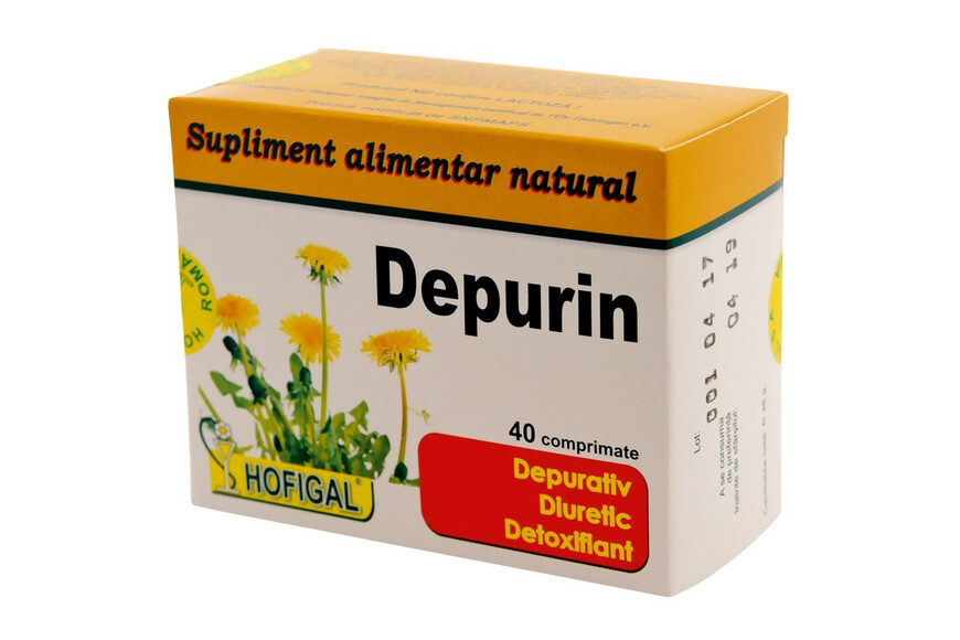 Depurin, 40 comprimate, Hofigal