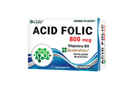 Acid Folic Quatrefolic, 800mcg, 30 capsule, Cosmopharm