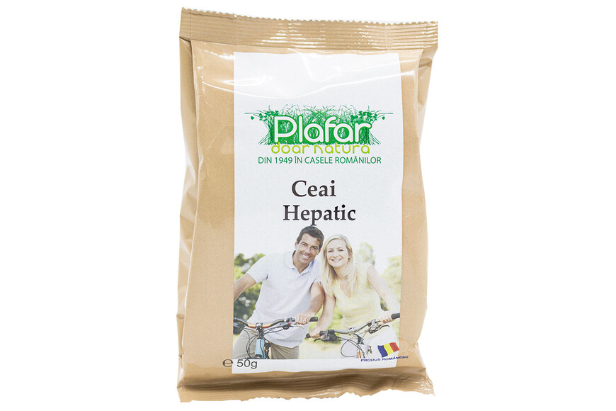 Ceai hepatic vrac 50 g, Plafar