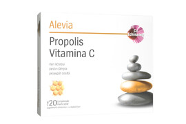 Propolis Vitamina C cu Echinacea, 20 comprimate masticabile, Alevia