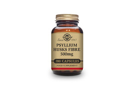 Psyllium Husks Fibre 500mg, 200 capsule Vegetale, Solgar