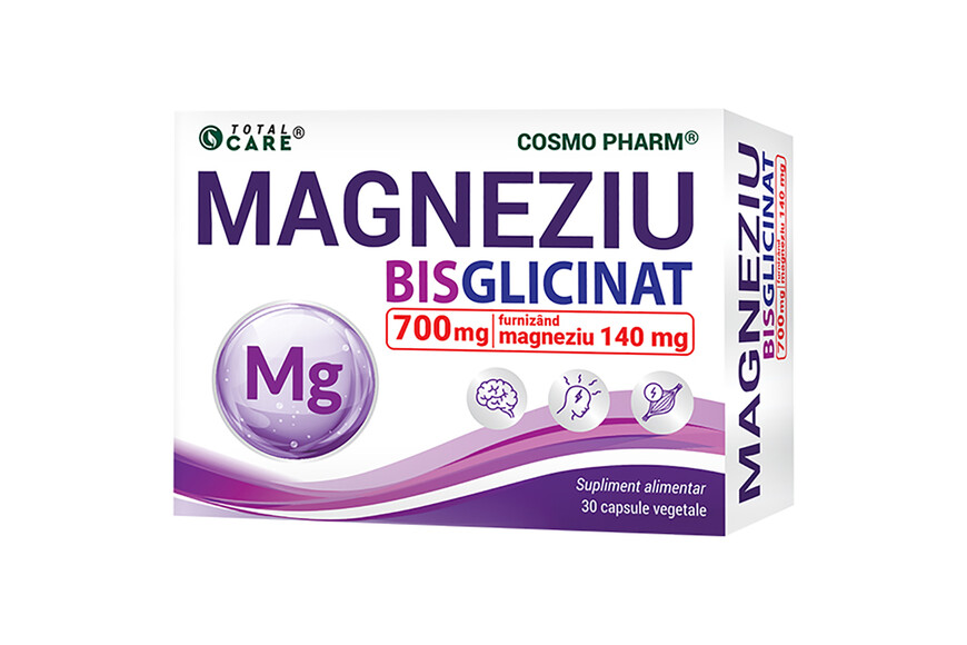Magneziu Bisglicinat, 30 capsule, Cosmopharm