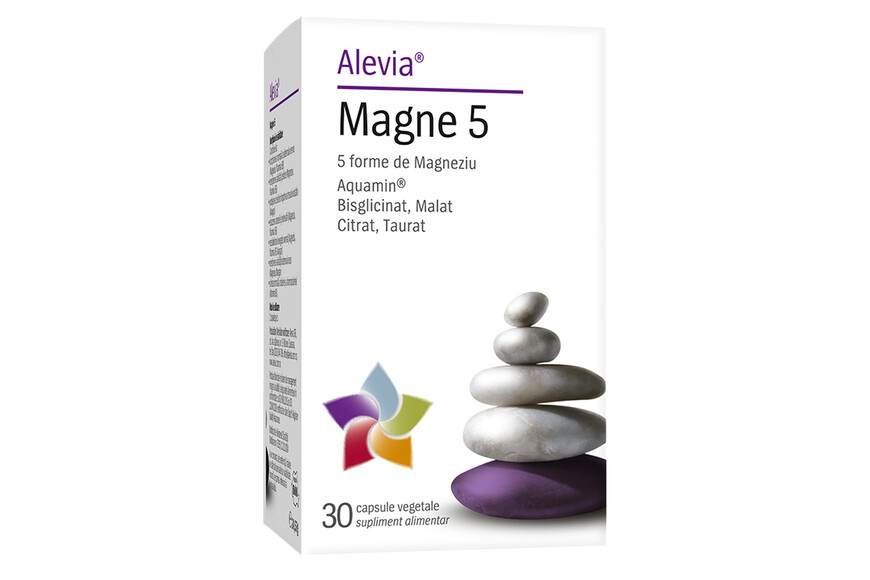 Magne 5, 30 comprimate, Alevia