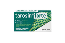 Tarosin forte aroma caise, 20 tablete masticabile, Zentiva