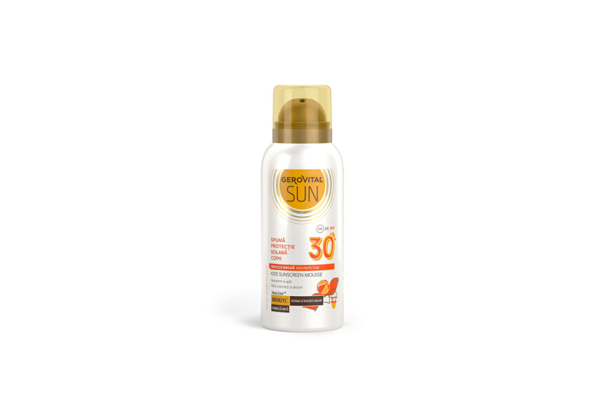 Spumă Protecție Solară SPF 30 Sun, 30ml, Gerovital Sun