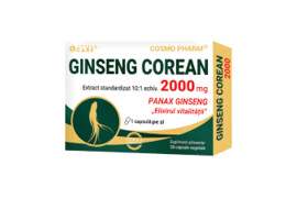 Ginseng Corean, 2000 mg, 30 comprimate, Cosmo Pharm