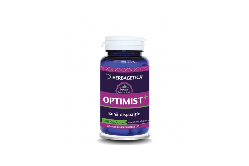 Optimist +, 60 capsule, Herbagetica