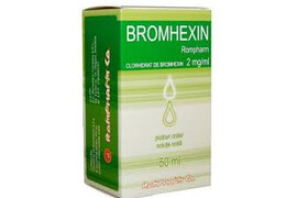 Bromhexin picaturi orale/solutie orala, 2mg/ml, 50 ml, Rompharm