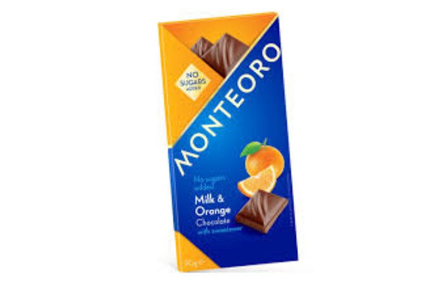 Ciocolata fara zahar monteoro 90gr - Sly Nutritia