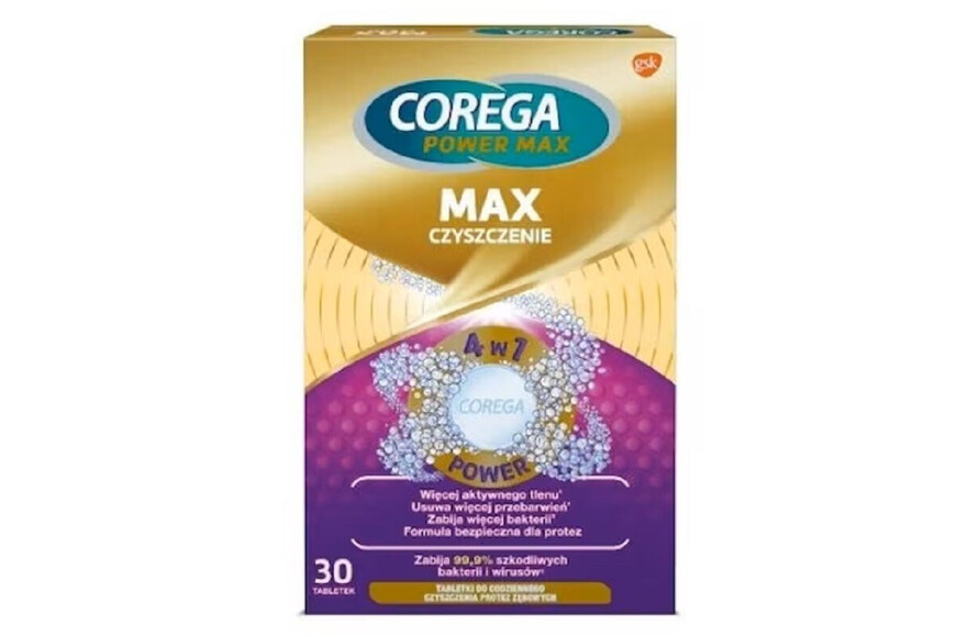 Corega Max Clean, 30 Tablete efervescente, Gsk