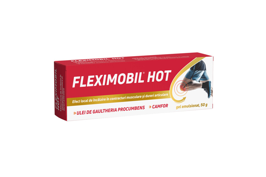 Fleximobil Hot gel emulsionat, 50 g, Fiterman Pharma